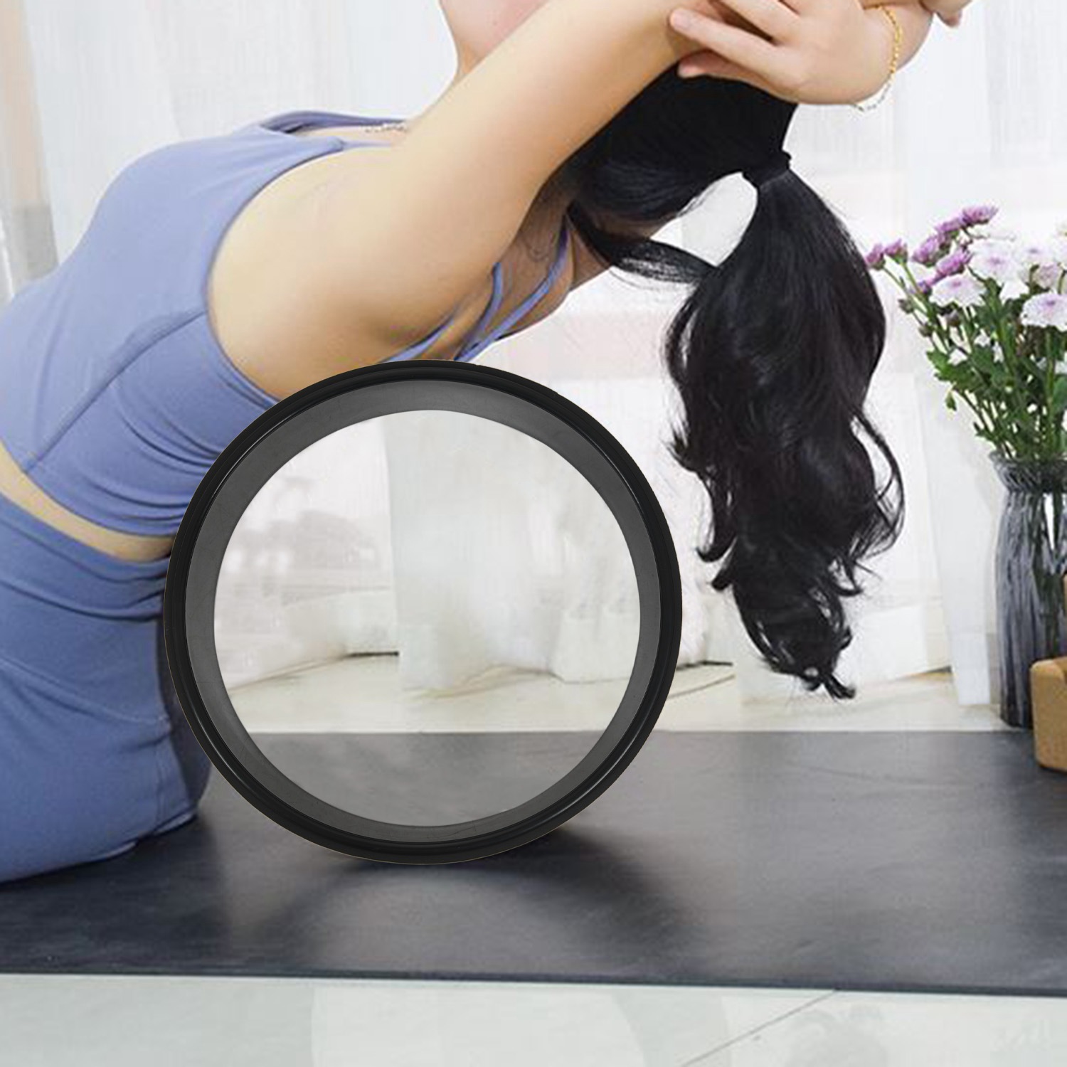 Pilates Yoga Wheel - Rueda de Yoga ABMV-Wood, Círculo de