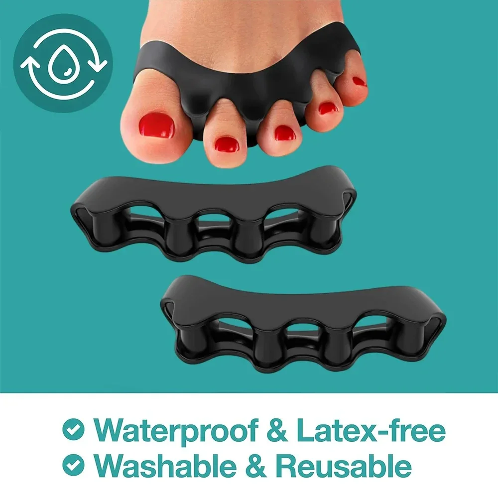 Toe Separator Silicon - Separador de Dedos de Silicona Reutilizable,