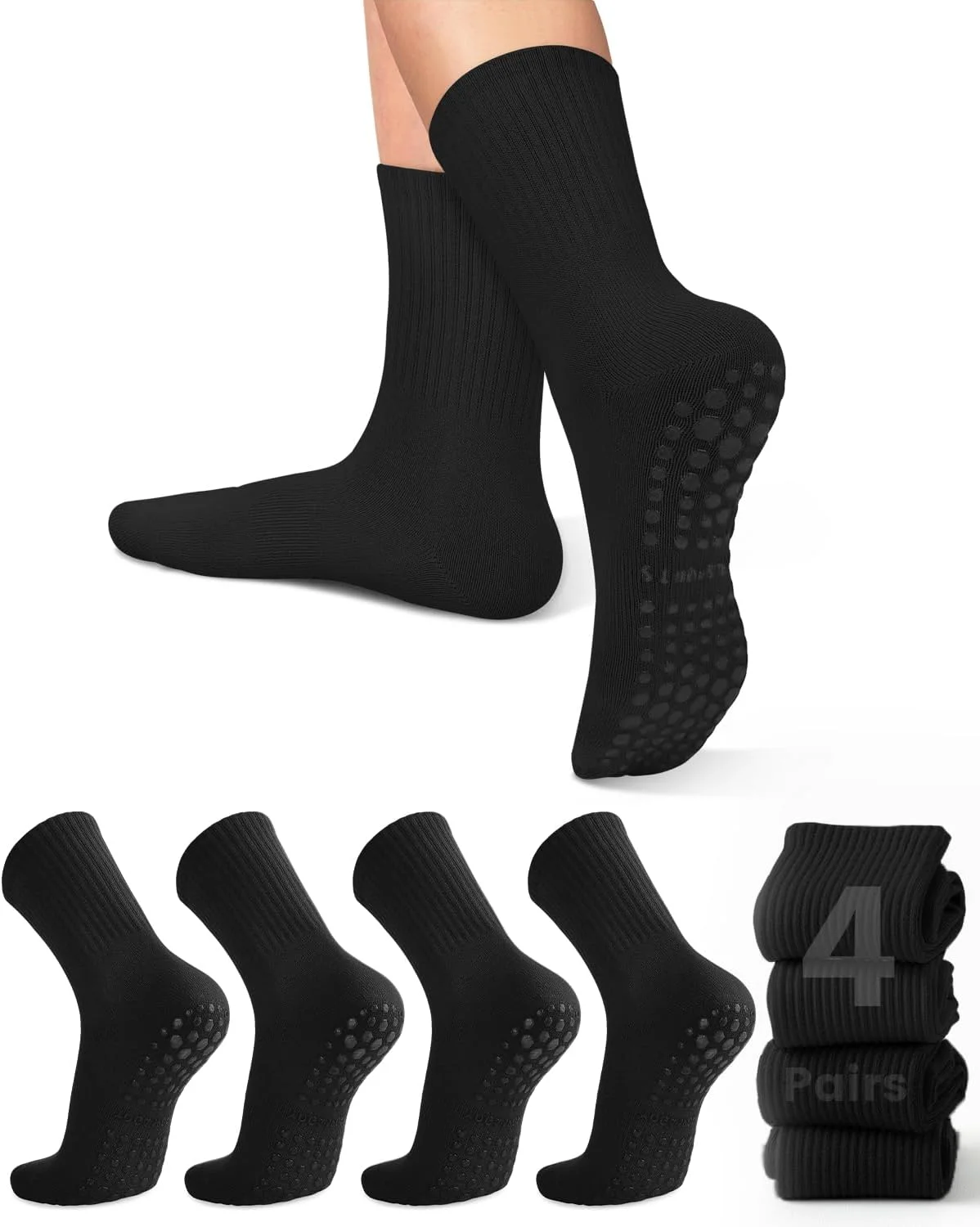 Pilates Yoga &A - 4 pares de calcetines de yoga