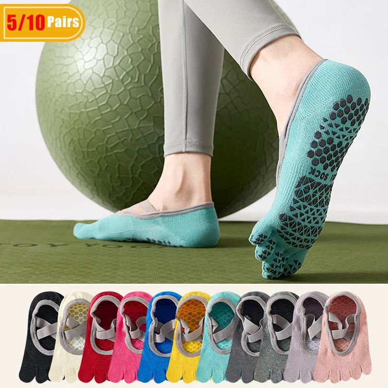Pilates Yoga &A - 5/10 Pares de Calcetines de Yoga