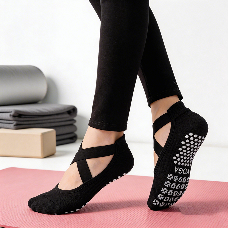 Pilates Yoga &A - Calcetines de yoga antideslizantes para mujer,