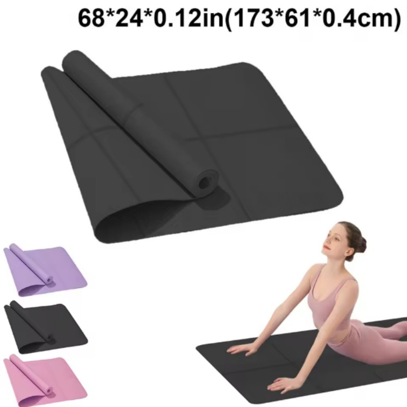 Pilates Yoga Mat Thickness - Estera de Yoga antideslizante para deportes,