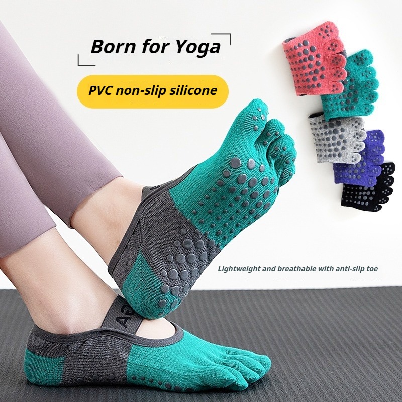 Pilates Yoga &A - Calcetines profesionales de Pilates antideslizantes de