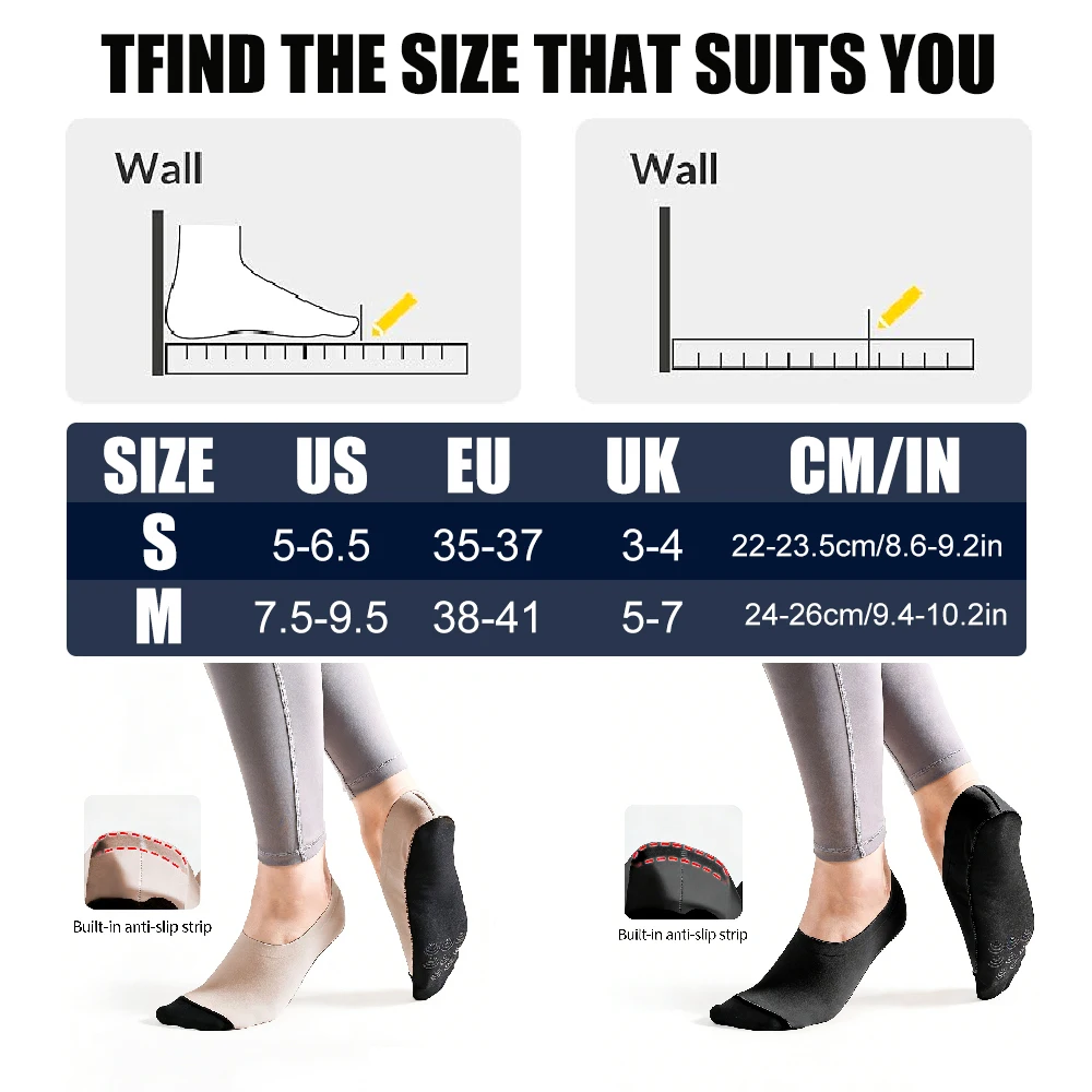 1 par de calcetines antidesliz - Pilates Yoga Footwear reseña y precio