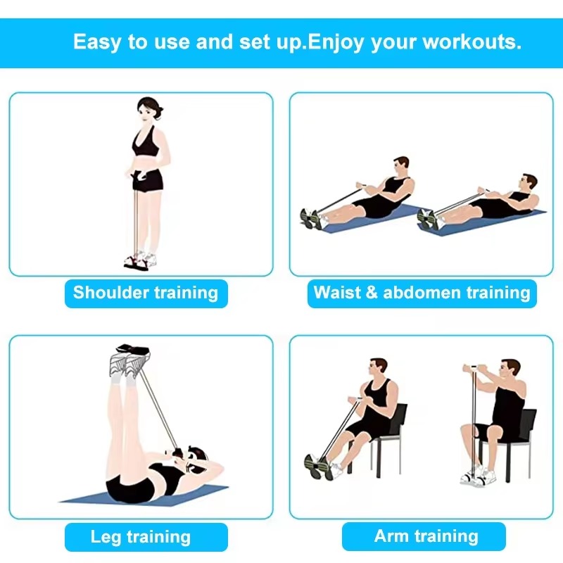 Bandas de Resistencia de 4 Tub - Pilates Yoga Board reseña y precio