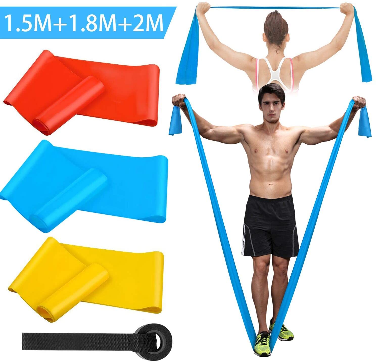 Bandas Elasticas Fitness, 3 Pi - Pilates Yoga Board reseña y precio