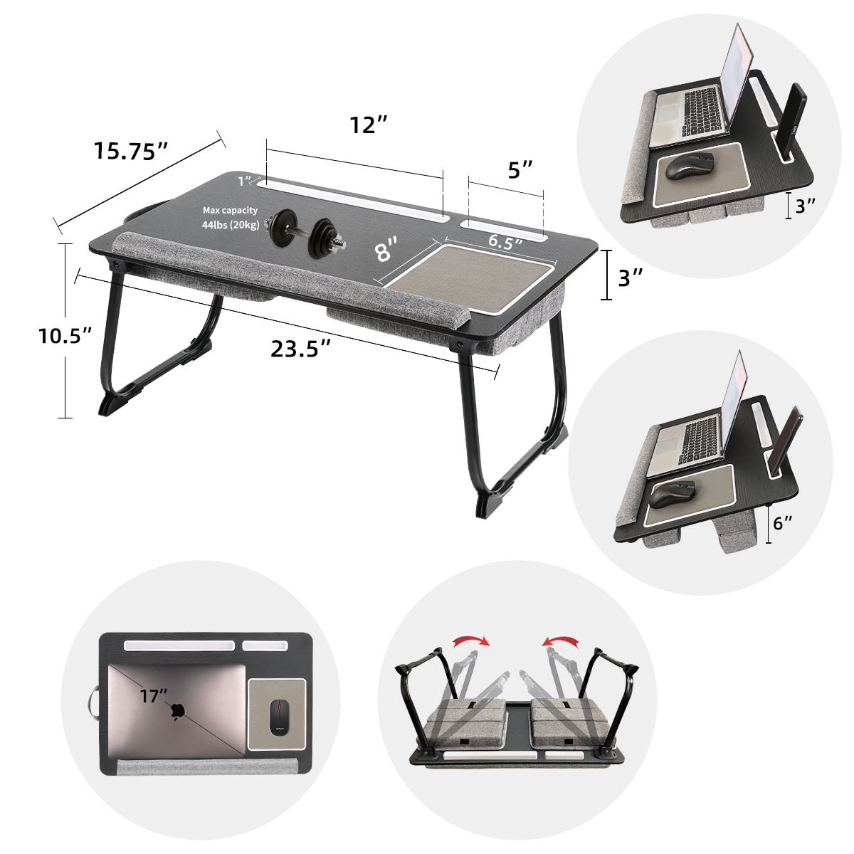 Mesa de cama portátil MUMUCC p - Inversion Table Fold reseña y precio