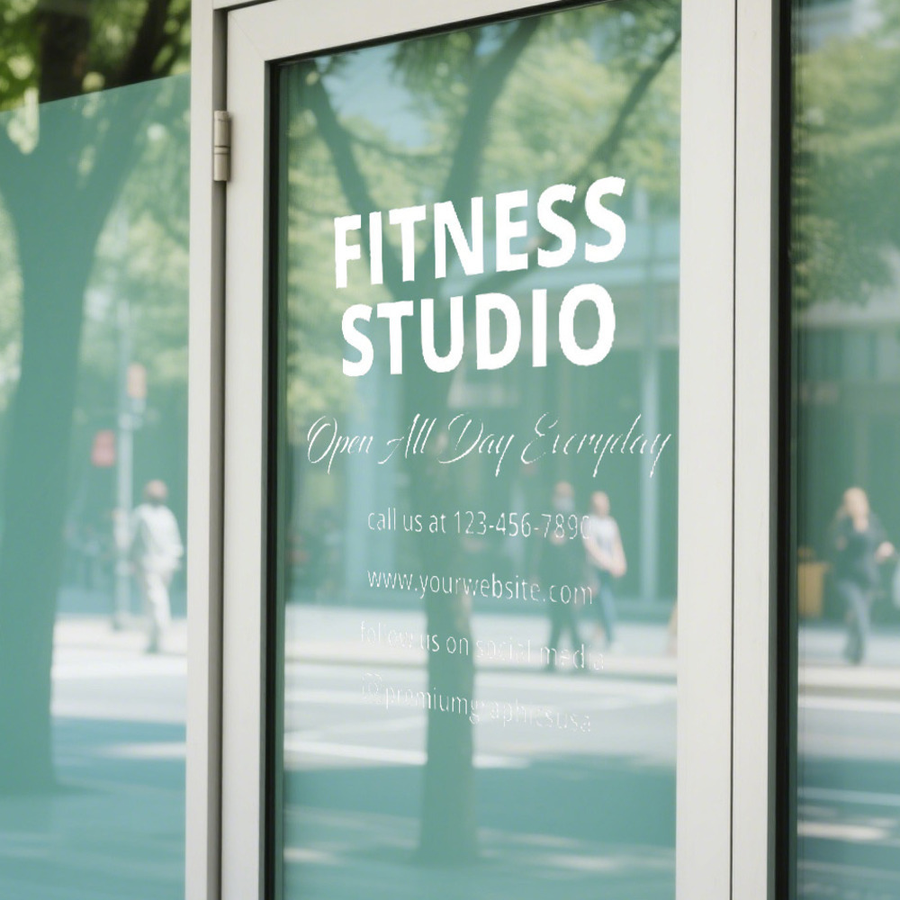 Calcomanía de ventana de estud - Pilates Yoga Or reseña y precio