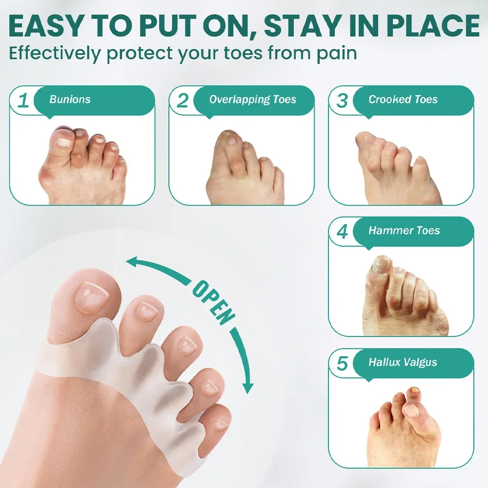 Separador de Dedos de Silicona - Toe Separator Silicon reseña y precio