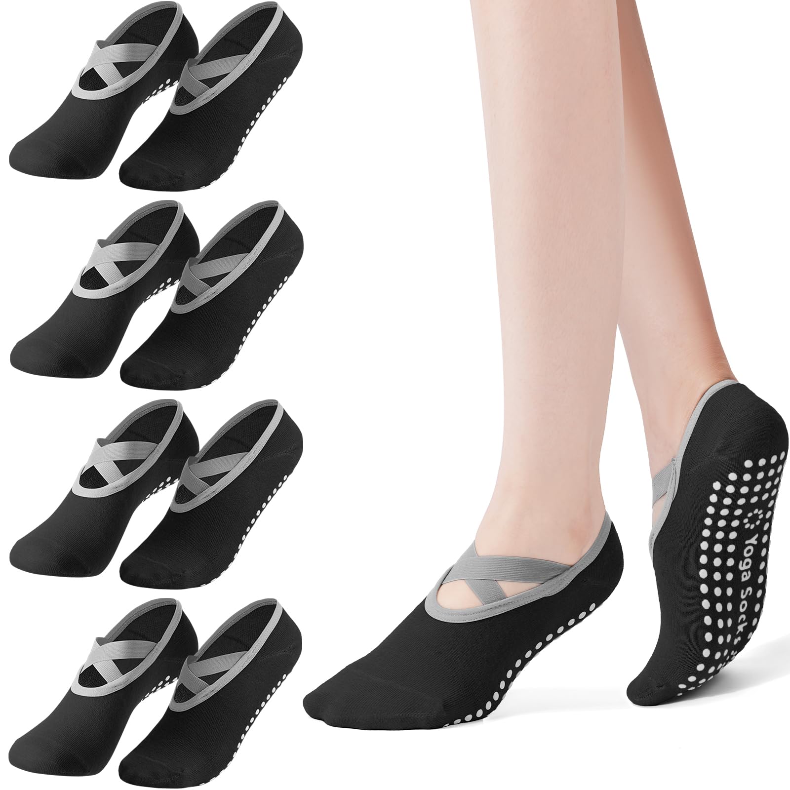 Paquete de 4 calcetines de Pil - Pilates Yoga Kit reseña y precio