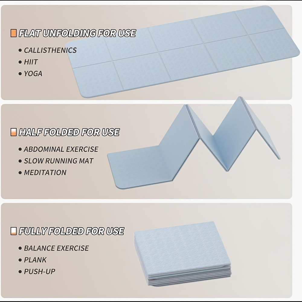 Tapete de Yoga Plegable Extra  - Pilates Yoga Mat Thickness reseña y precio