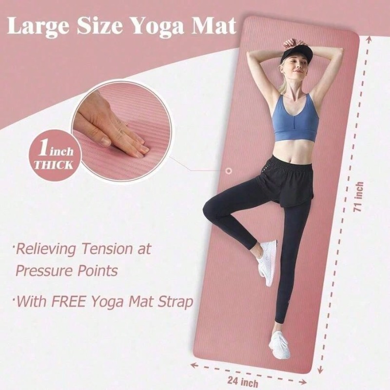 Yoga Mats BalanceFrom Yoga Mat - Pilates Yoga Mat Thickness reseña y precio