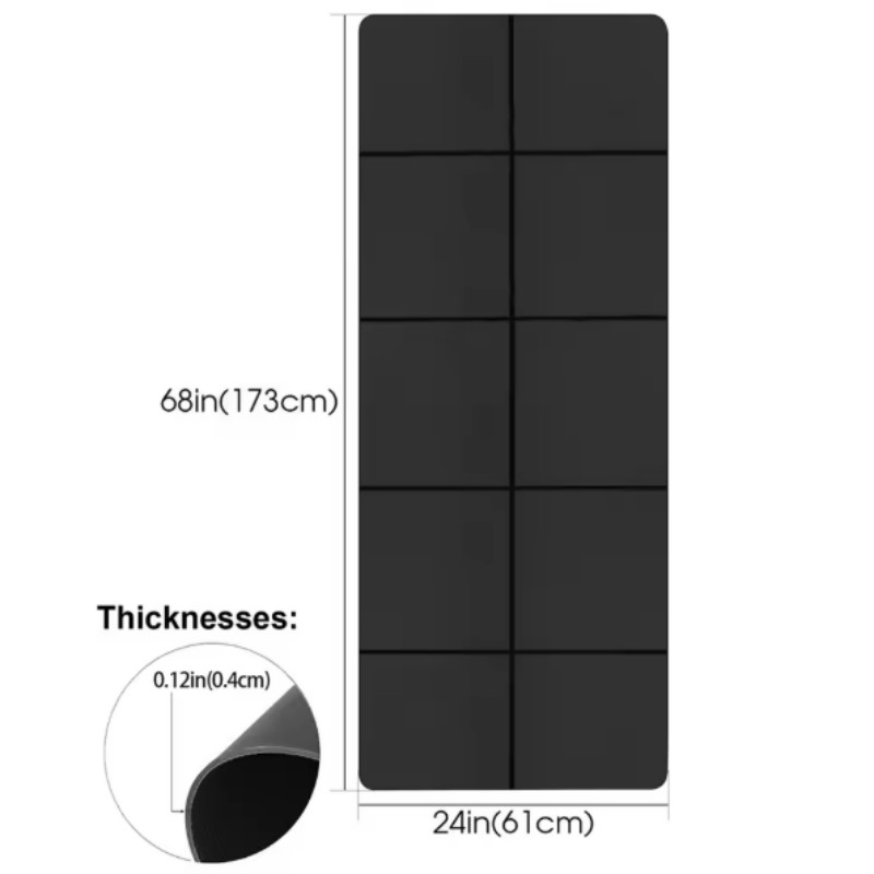 Estera de Yoga antideslizante  - Pilates Yoga Mat Thickness reseña y precio