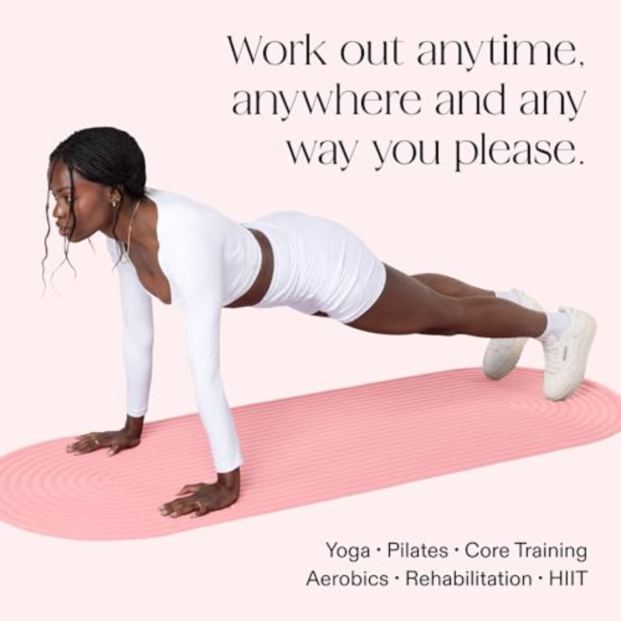 Esterilla de yoga para gimnasi - Pilates Yoga Mat Thickness reseña y precio