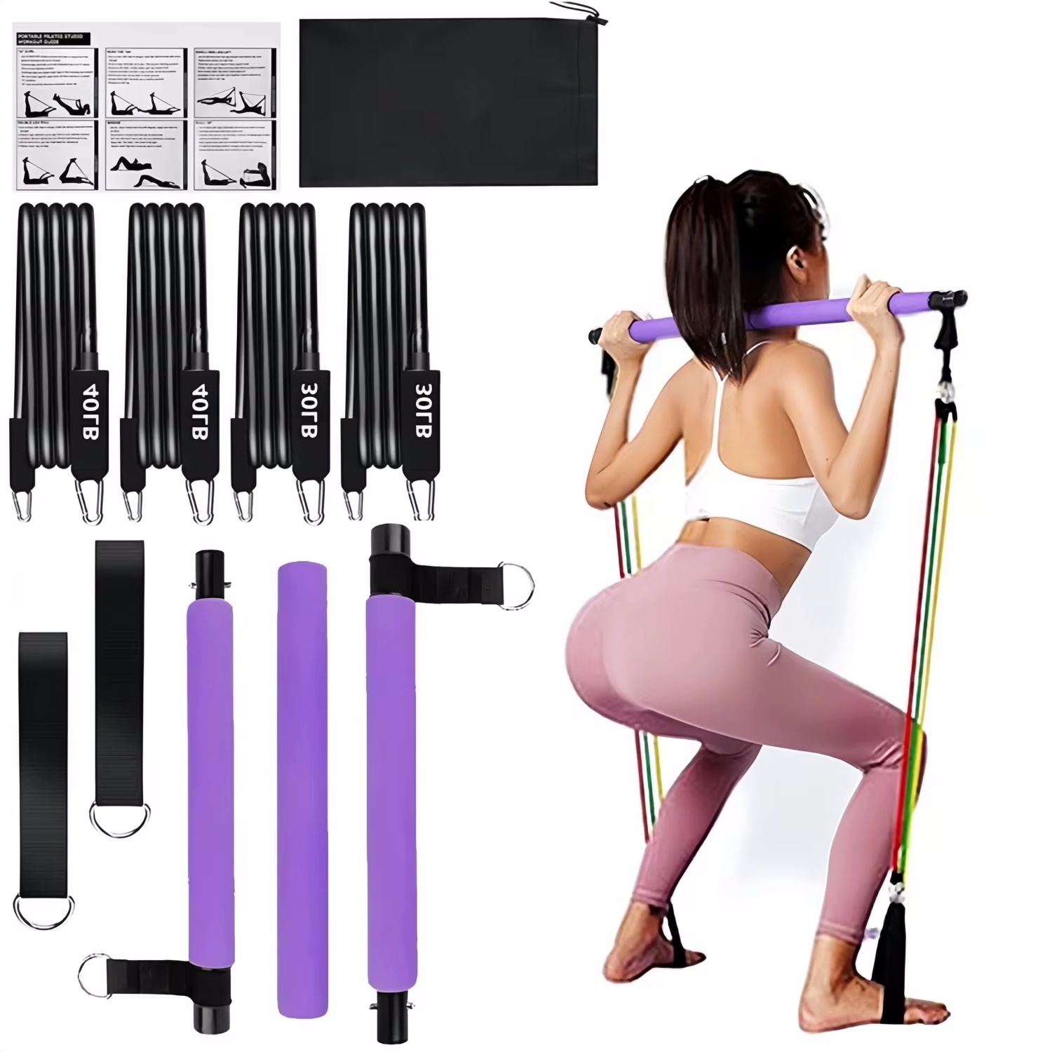 Barra portátil para Yoga, Pila - Pilates Yoga Tone reseña y precio
