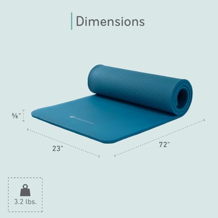 Colchoneta de Pilates y yoga p - Pilates Yoga Mat Thickness reseña y precio