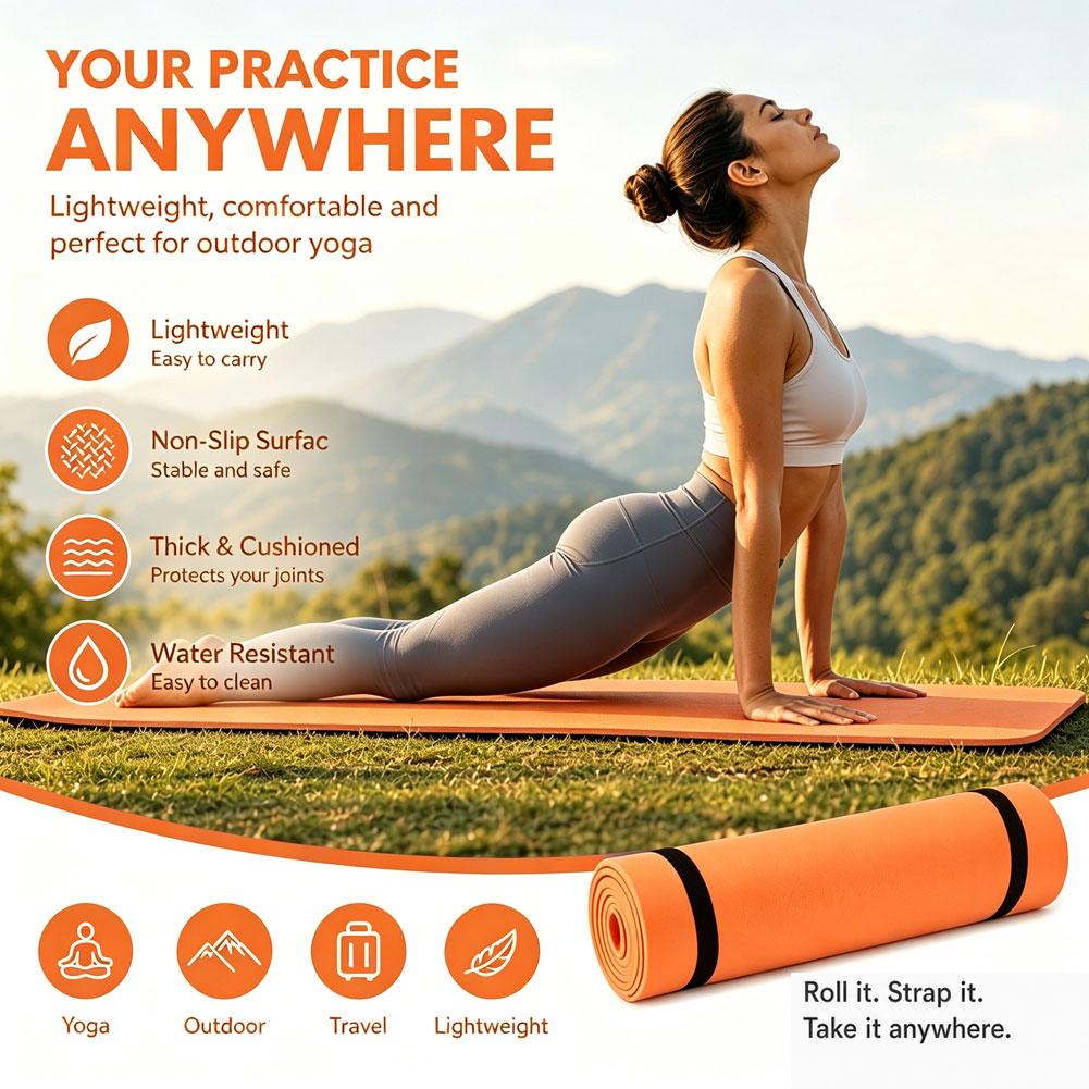 Esterilla de Yoga gruesa antid - Pilates Yoga Mat Thickness reseña y precio