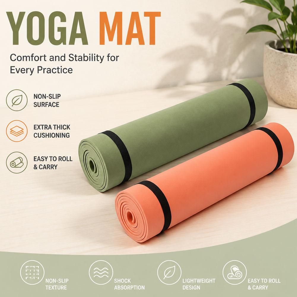 Esterilla de Yoga gruesa antid - Pilates Yoga Mat Thickness reseña y precio