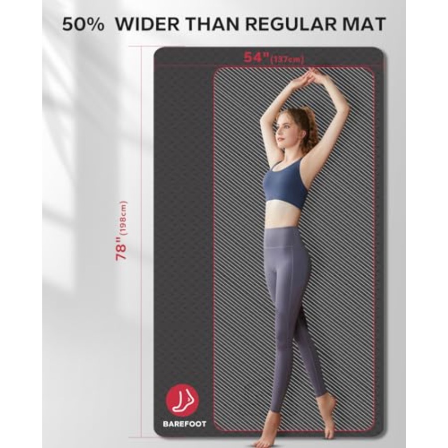 Esterilla de yoga extragrande  - Pilates Yoga Mat Thickness reseña y precio